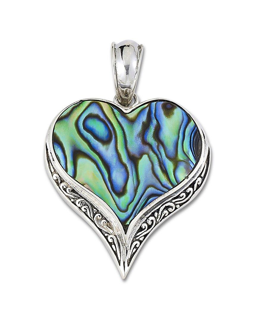 Samuel B. Silver Abalone Heart Pendant