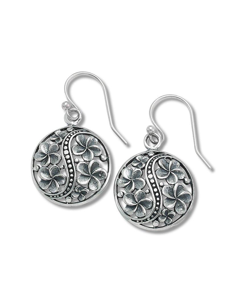 Samuel B. Silver Flower Earrings