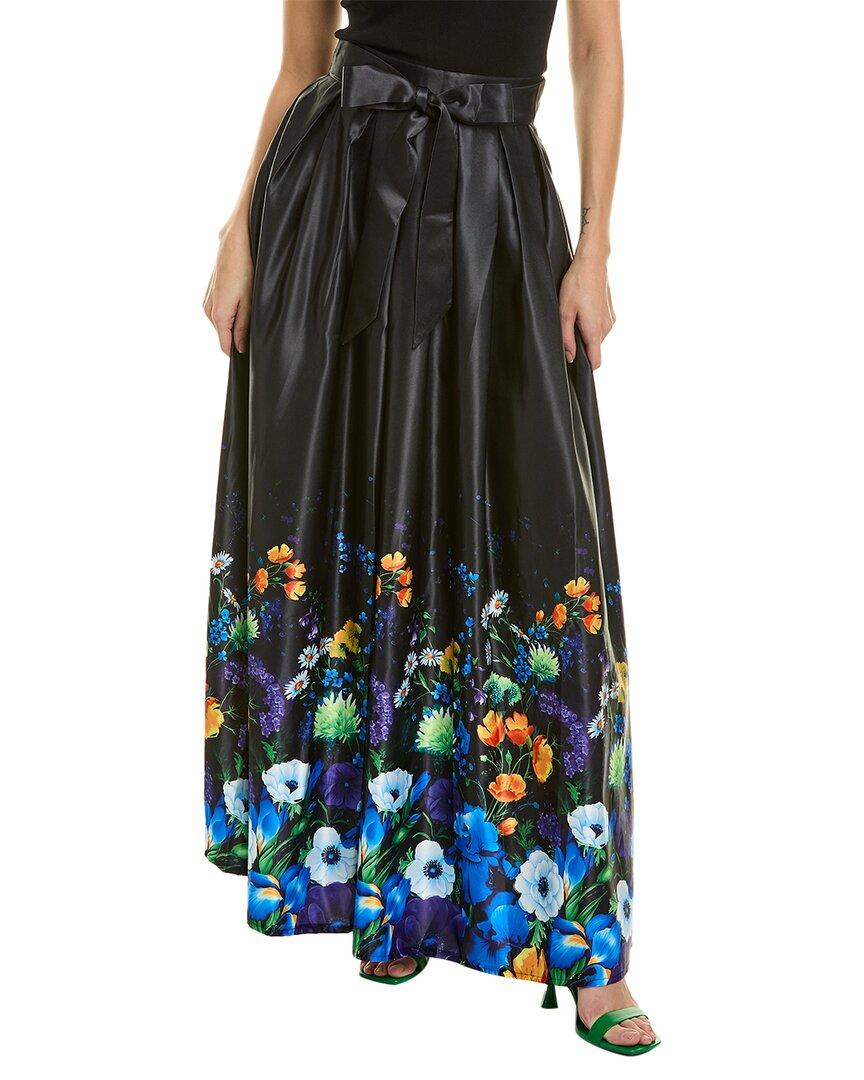 pleated maxi skirt