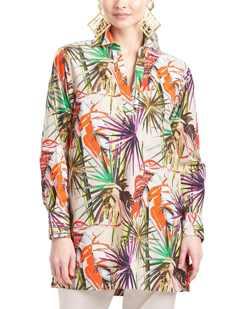 Natori El Nido Printed Poplin Top