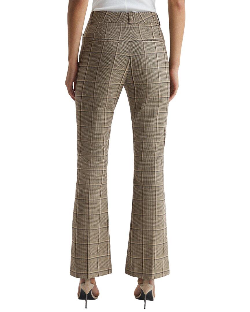 Reiss Sandie Flared Check Trouser