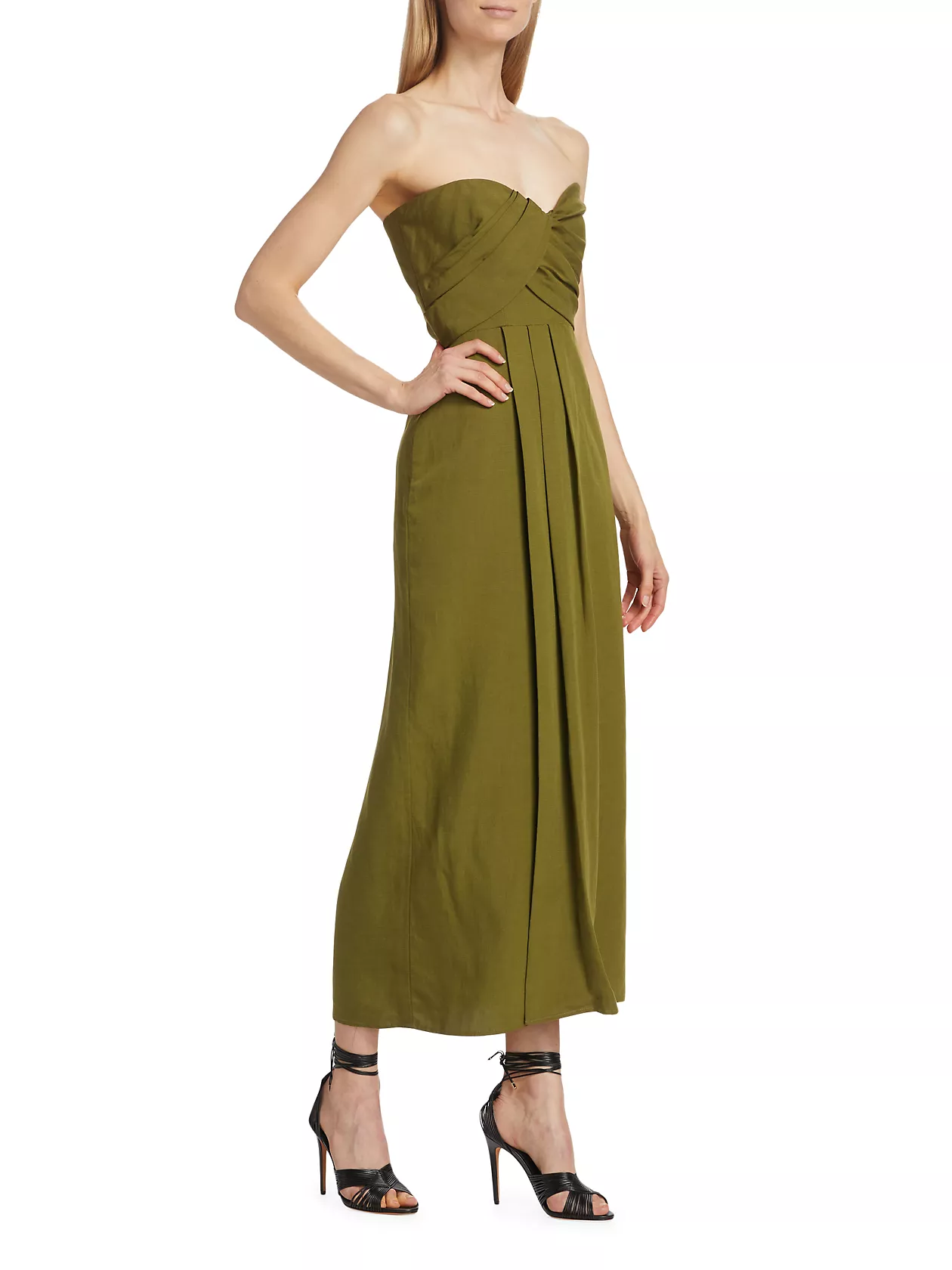 Yara Strapless Midi-Dress