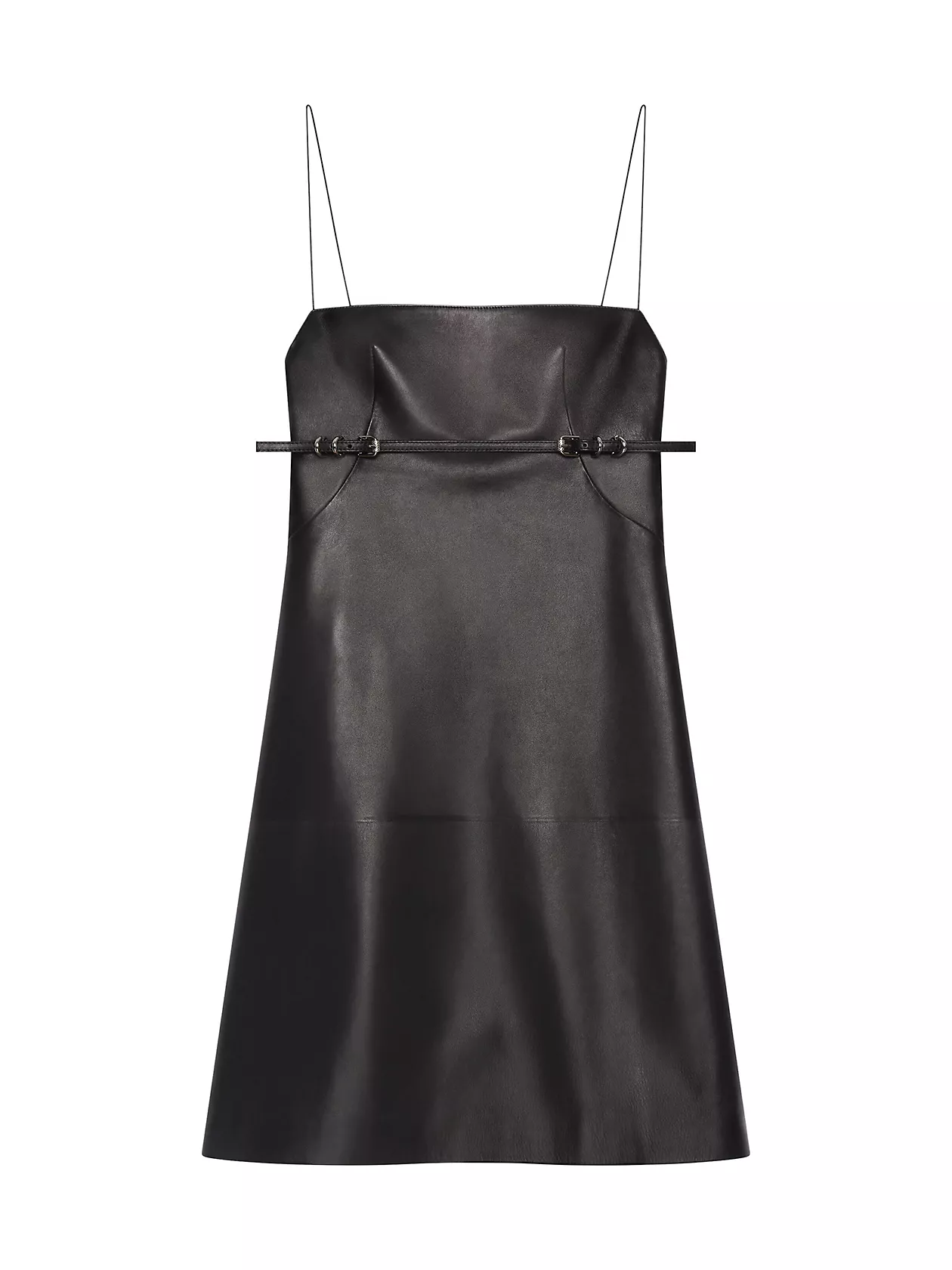 Voyou Straps Dress in Leather