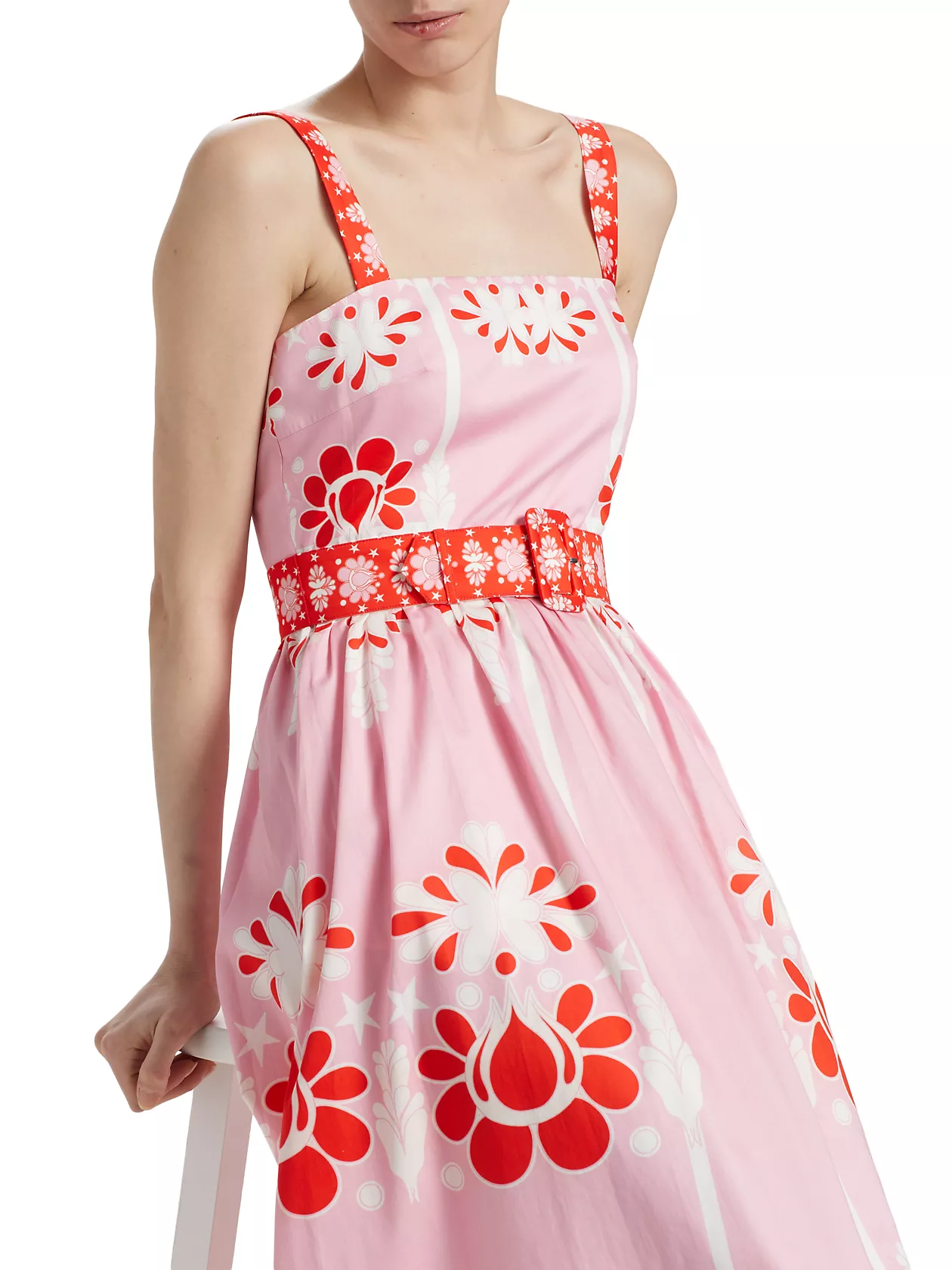 Ninet Floral Cotton Midi-Dress