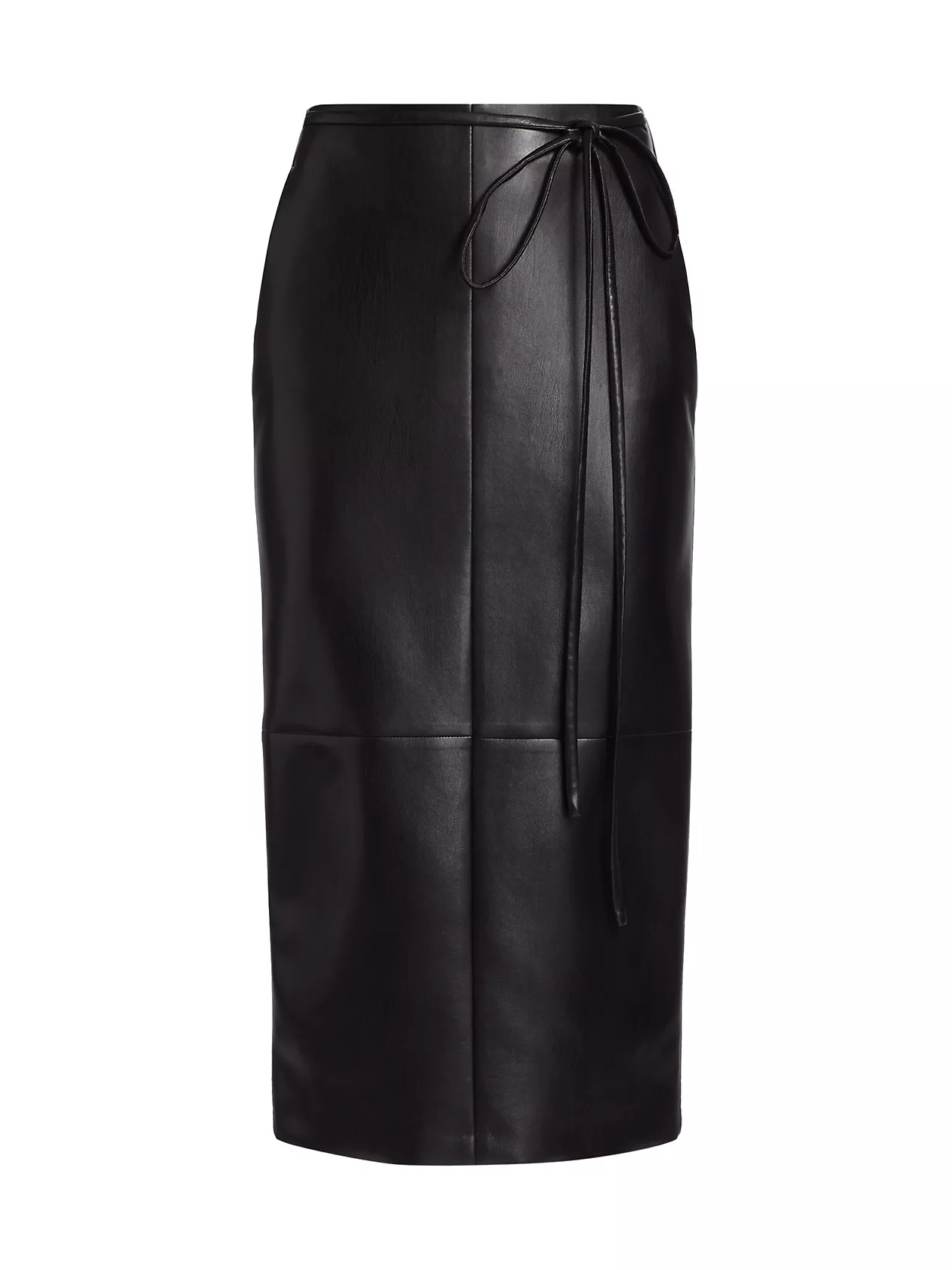 Vegan Leather Midi Skirt