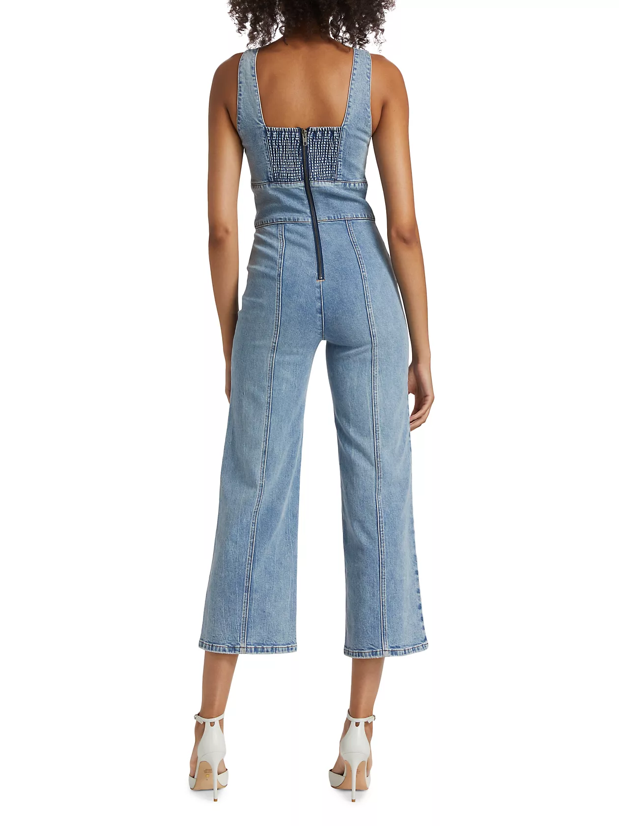 Sandra Denim V-Neck Jumpsuit