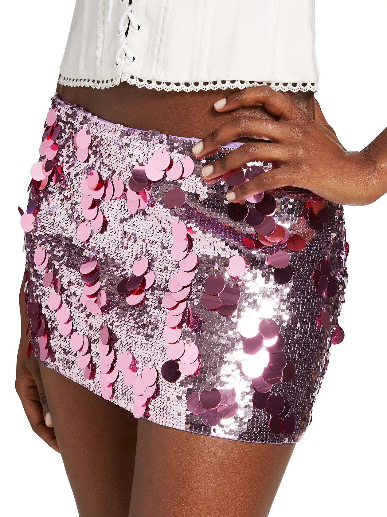 Sequined Miniskirt