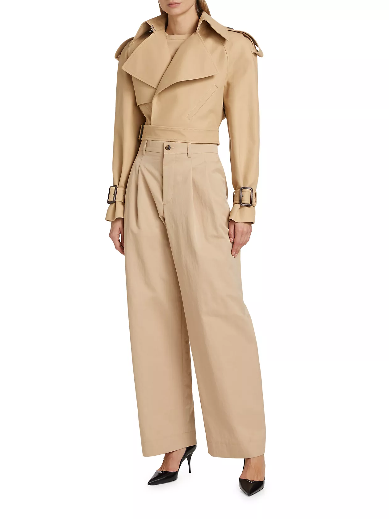 Perfecto Cotton Crop Trench Coat