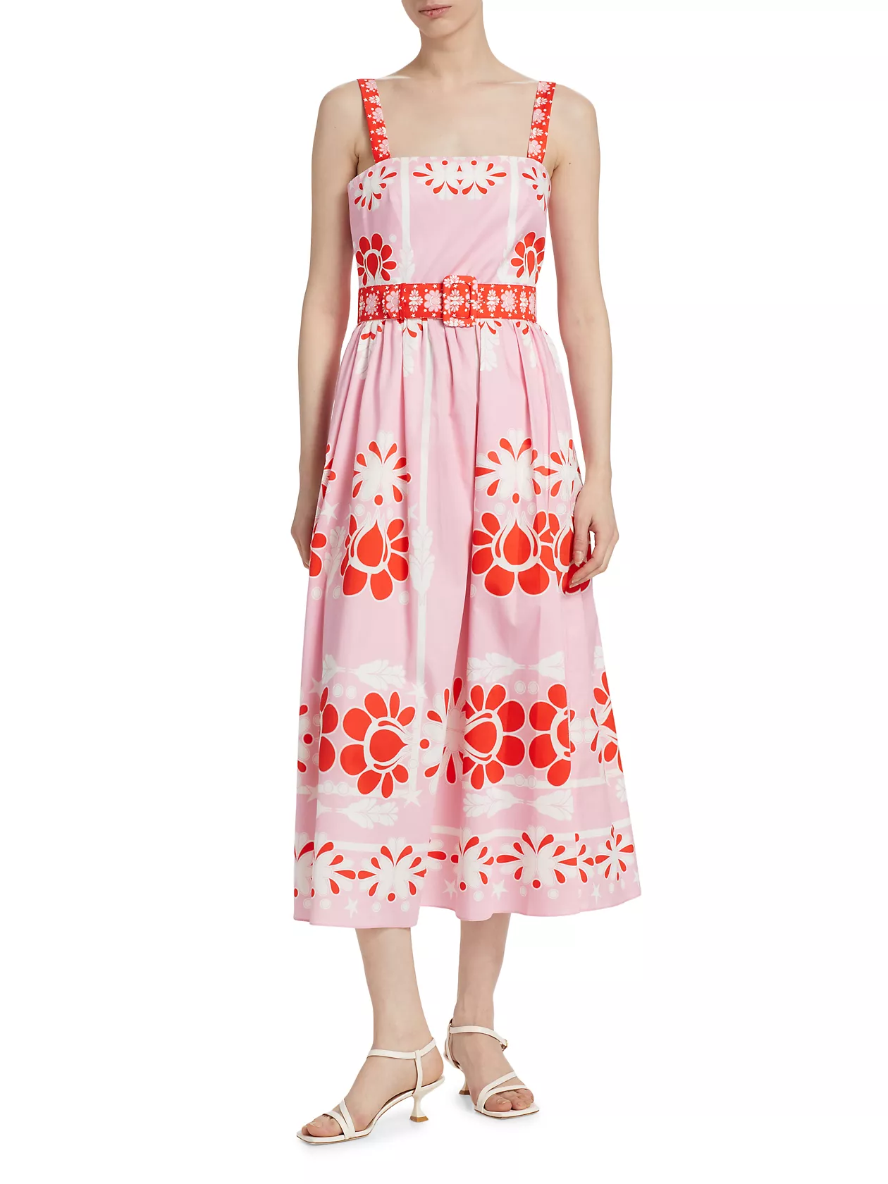 Ninet Floral Cotton Midi-Dress