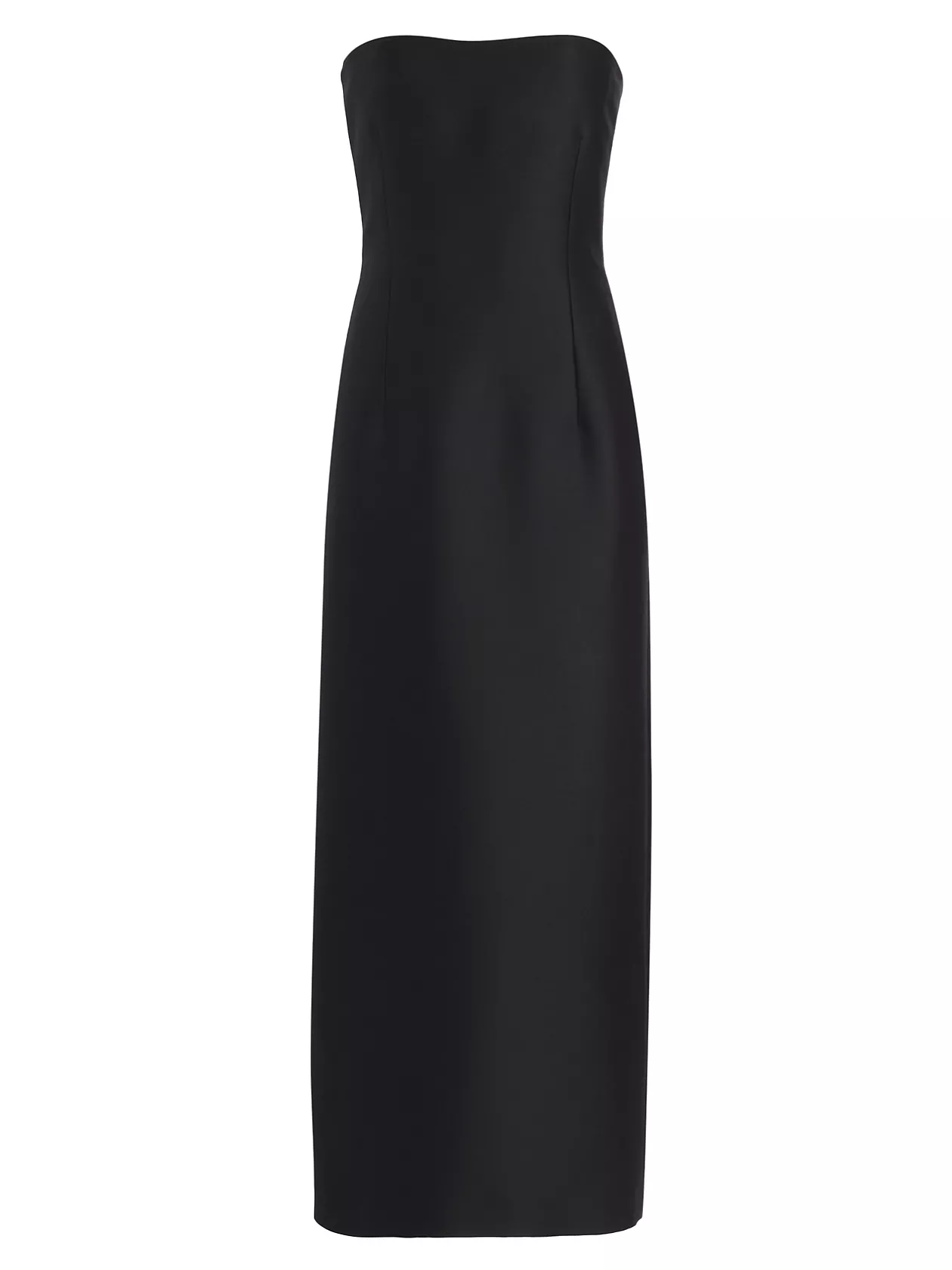 Ward Wool-Silk Strapless Maxi Dress