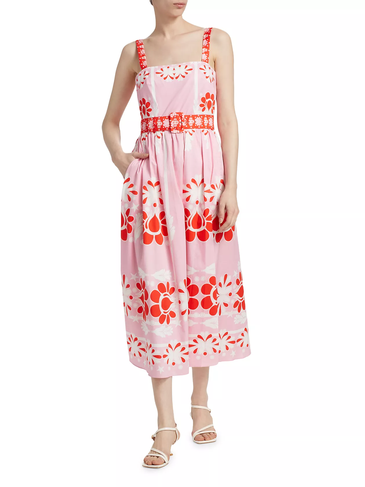 Ninet Floral Cotton Midi-Dress