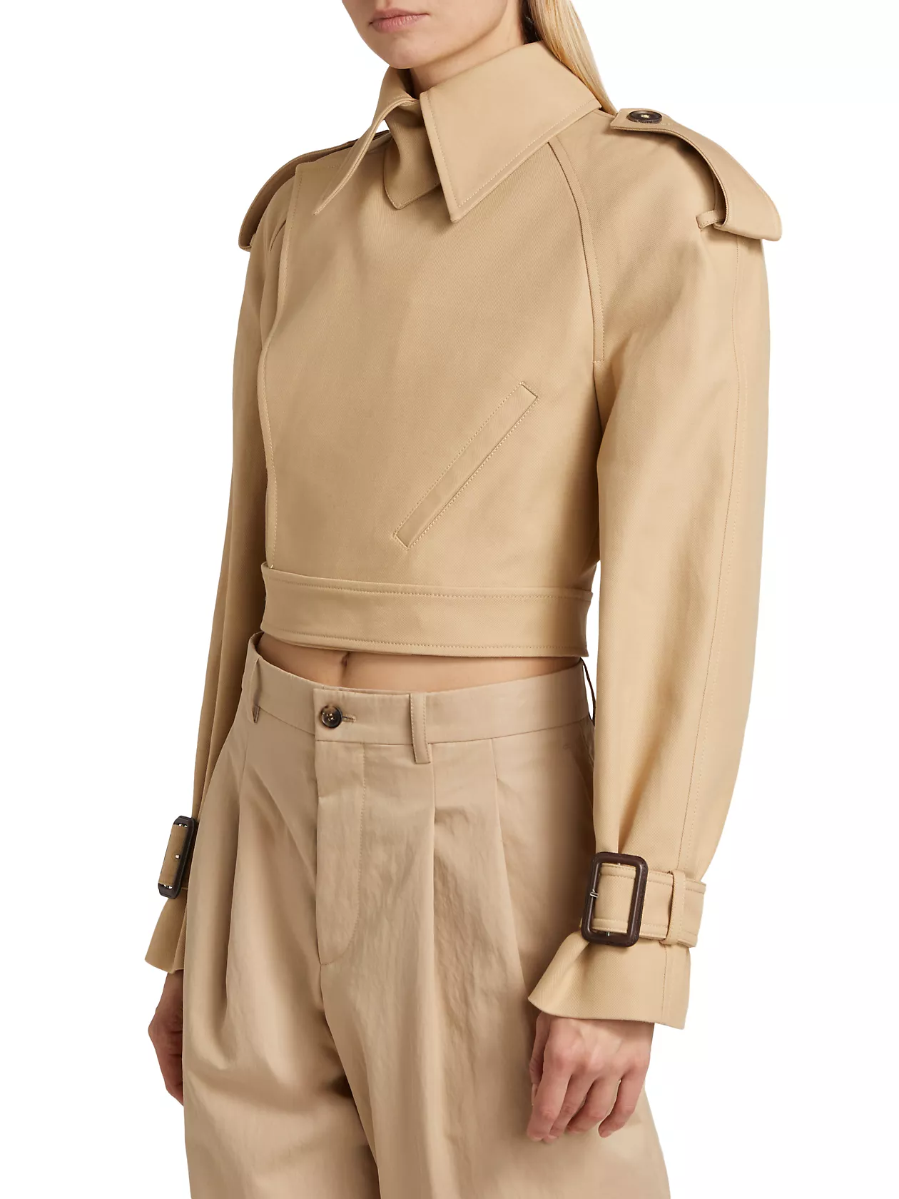 Perfecto Cotton Crop Trench Coat