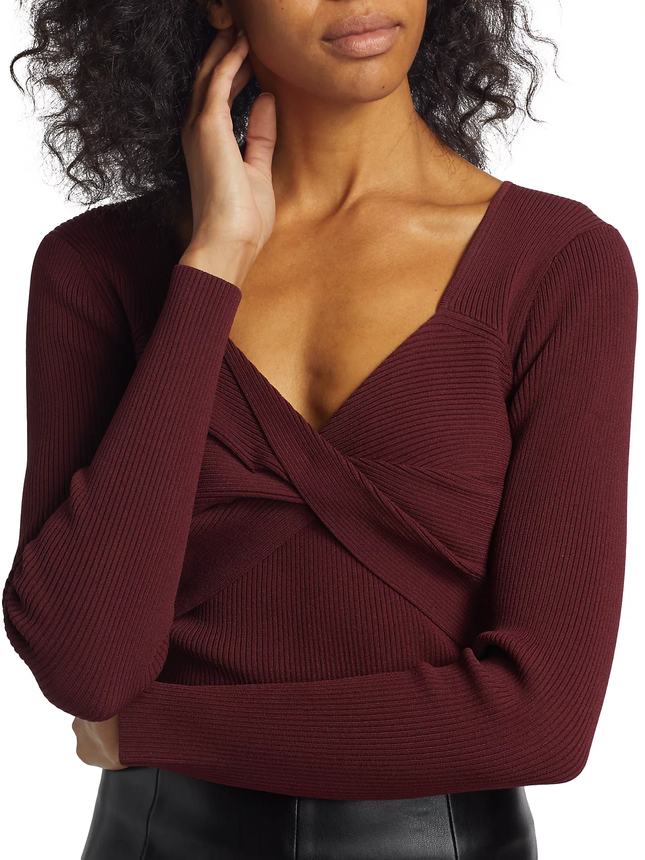 Twisted Rib-Knit Sweater