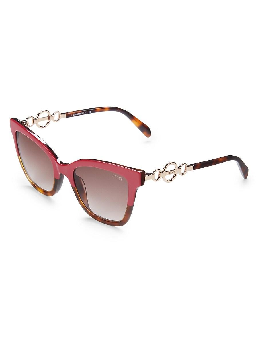 54MM Clubmaster Cat Eye Sunglasses