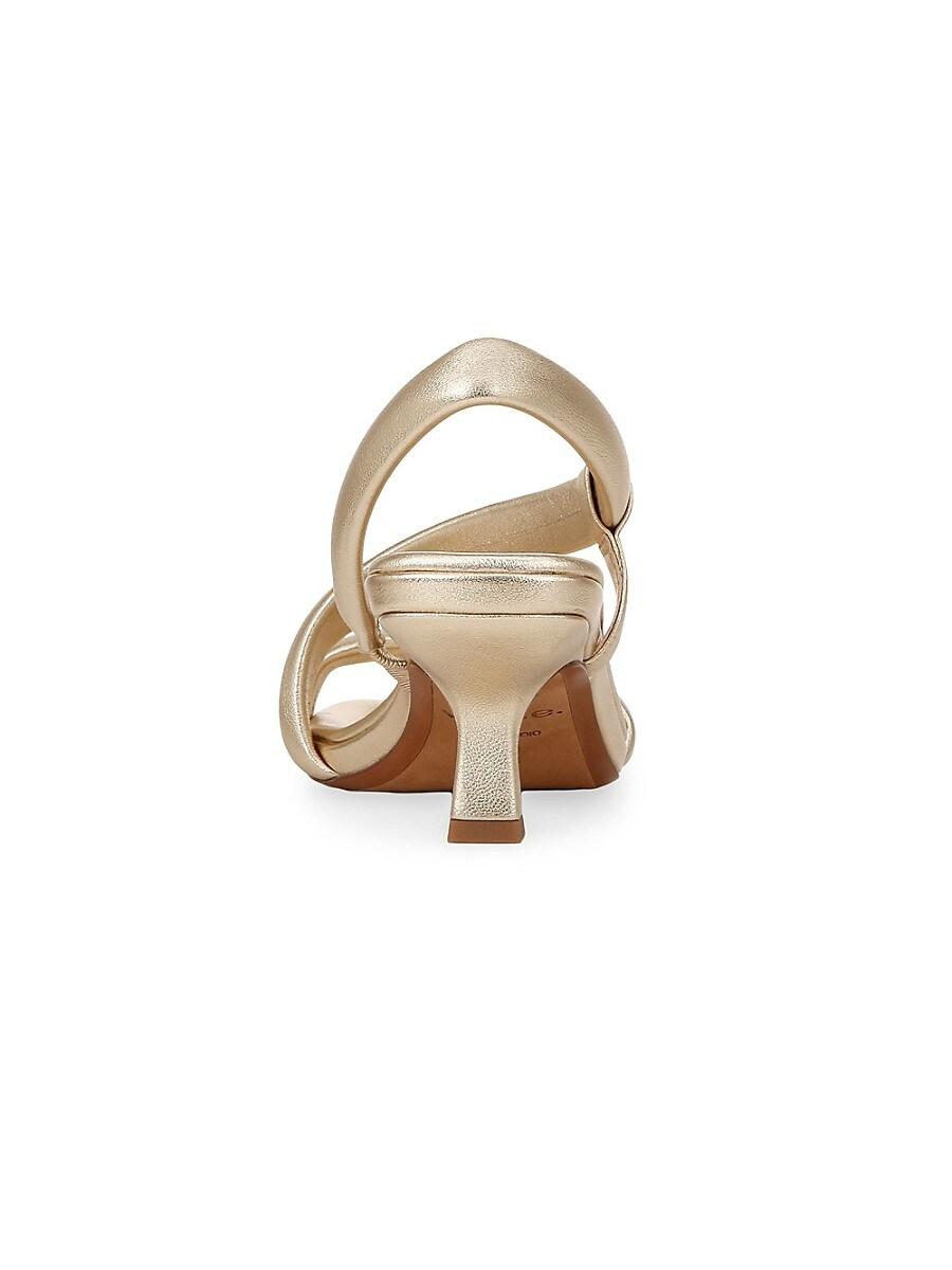 Coline Metallic Leather Sandals