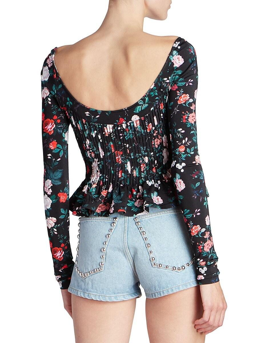 Floral Peplum Top