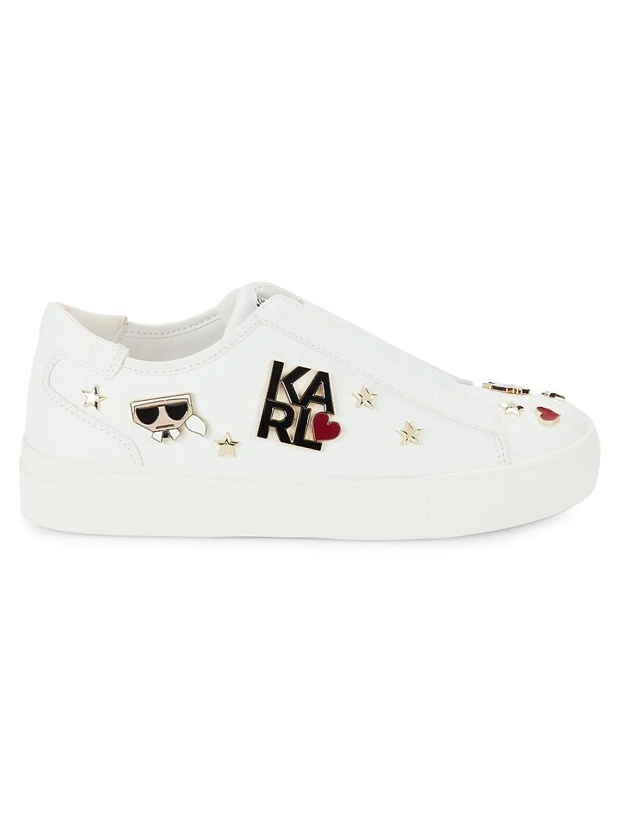 Caitie Logo Graphic Slip On Sneakers