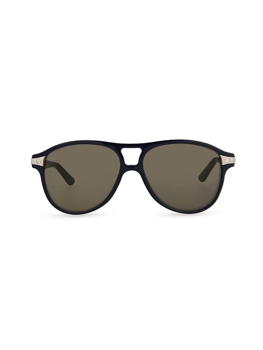 56MM Aviator Sunglasses