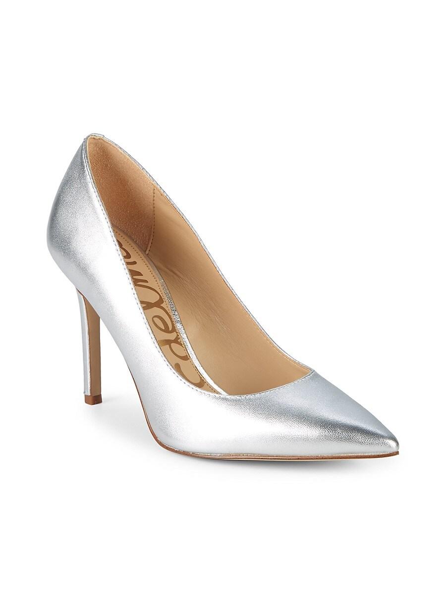 Hazel Metallic Leather Pumps