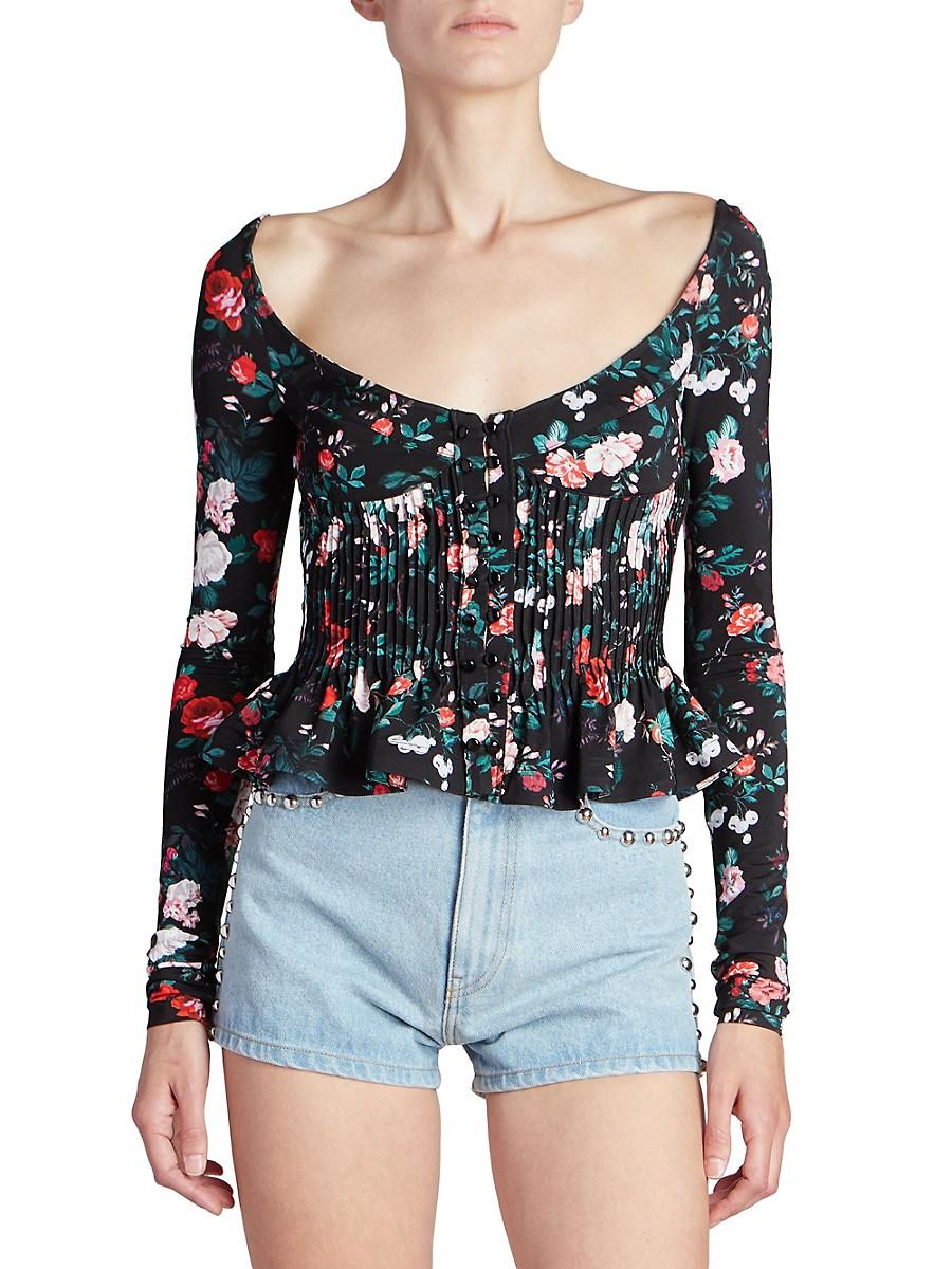 Floral Peplum Top