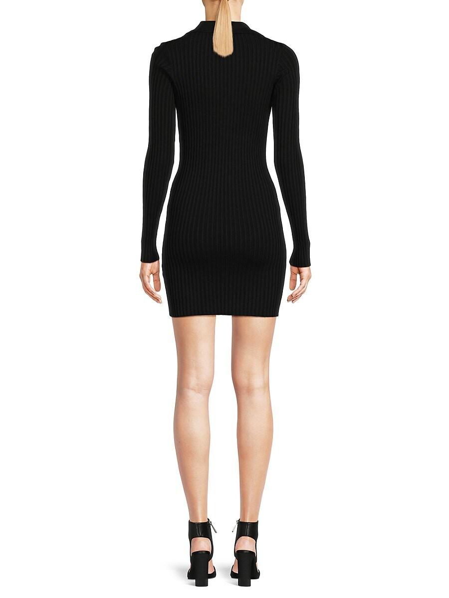 Geena Ribbed Mini Bodycon Dress