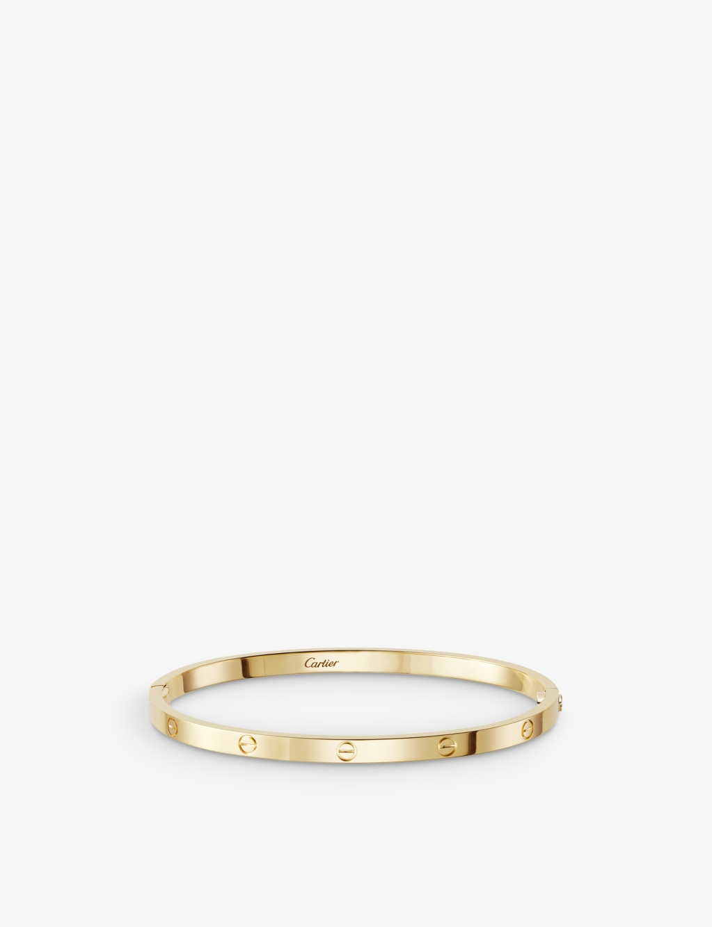 LOVE small 18ct yellow-gold bracelet