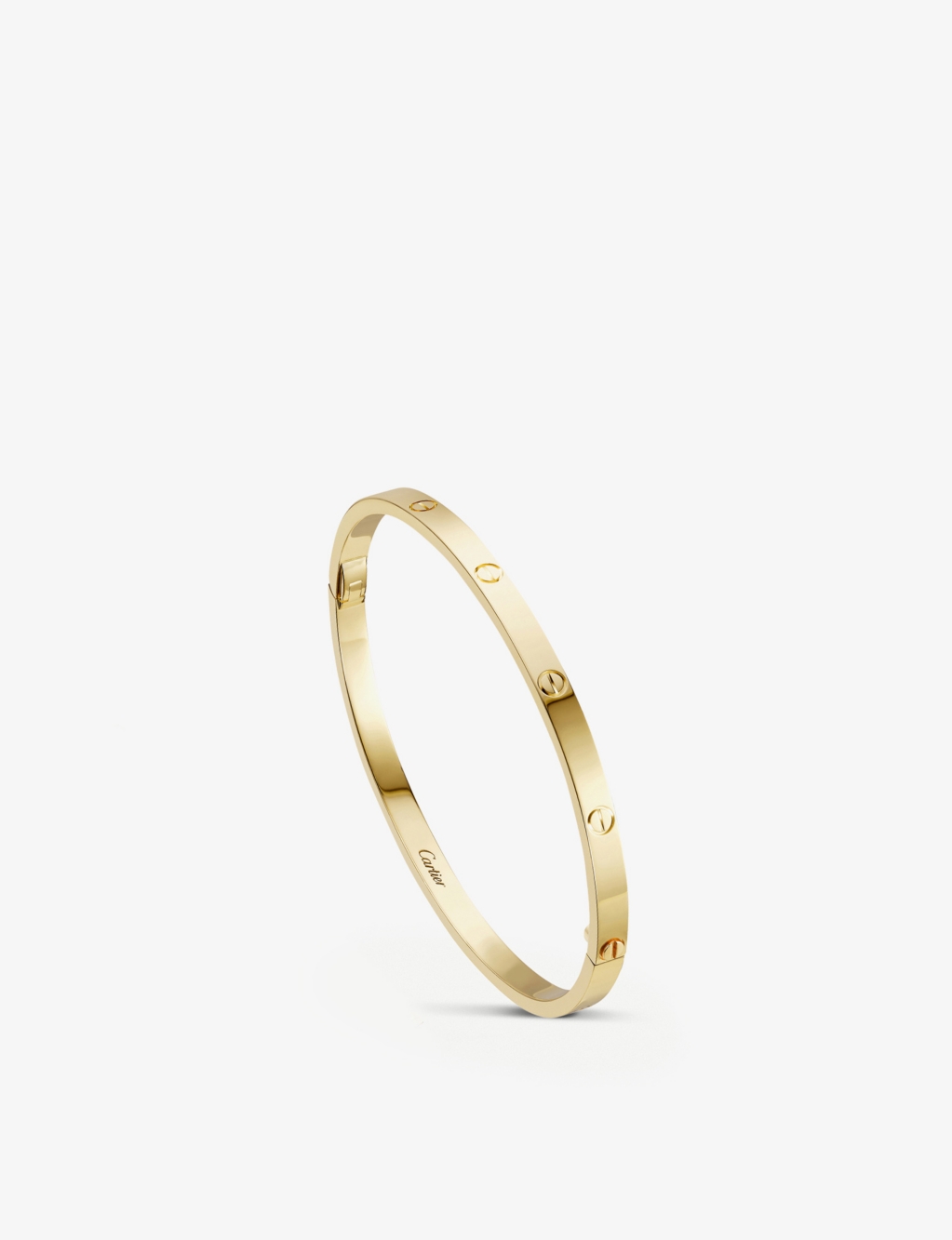 LOVE small 18ct yellow-gold bracelet