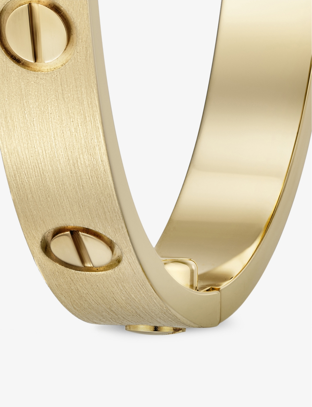 LOVE brushed 18ct yellow-gold bracelet