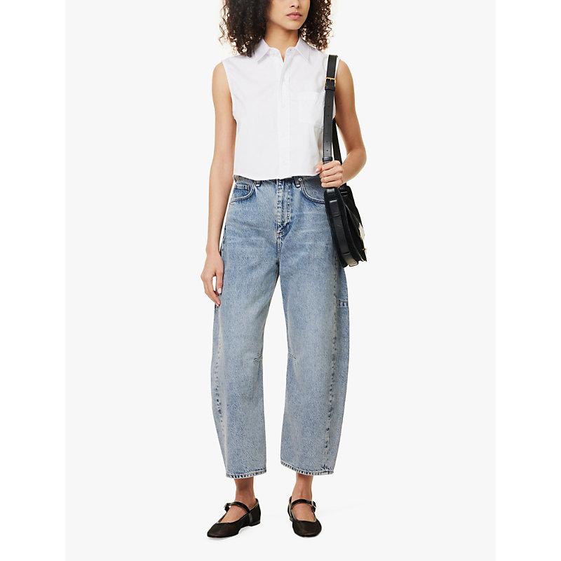 Anders cropped cotton shirt