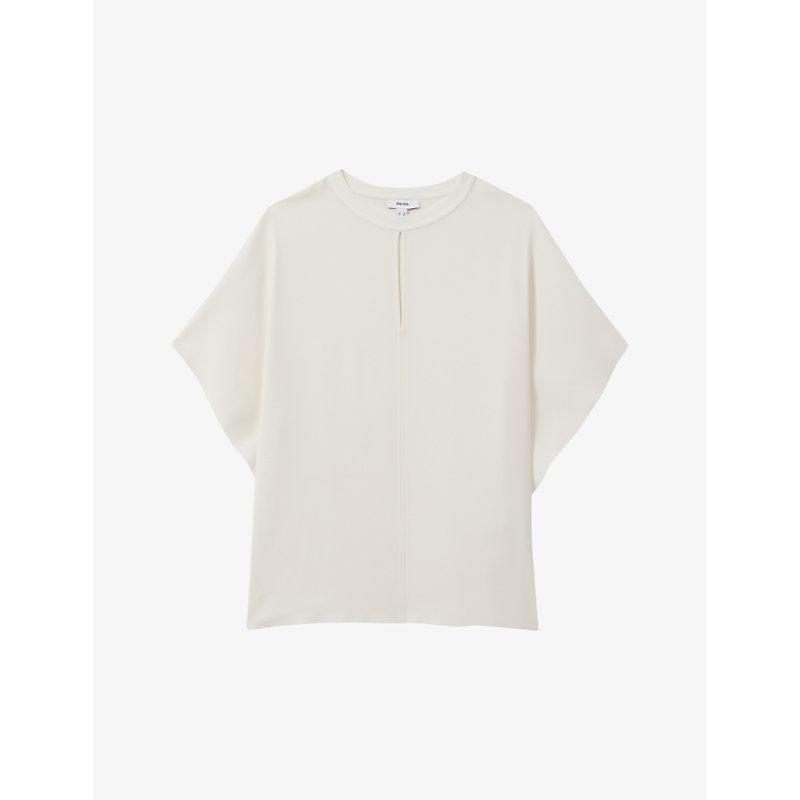 Tania draped-sleeve woven top