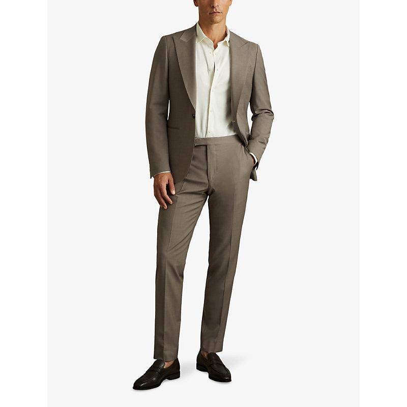 Harley tapered-fit straight-leg stretch-wool trousers