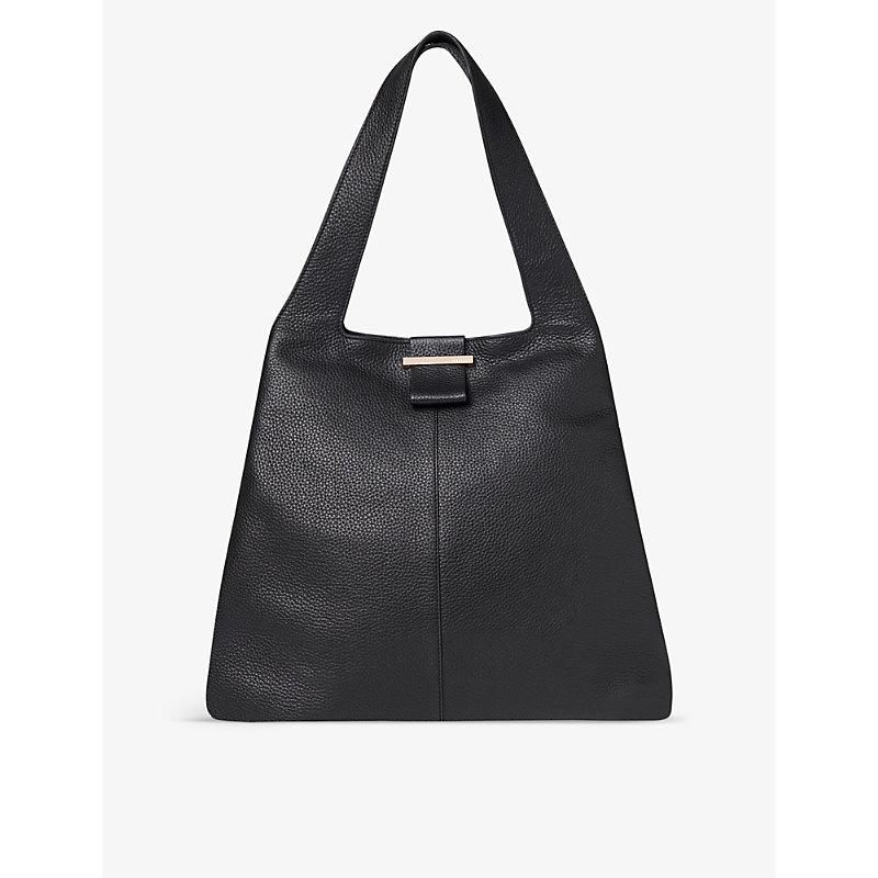 Dia twin-handle leather tote bag