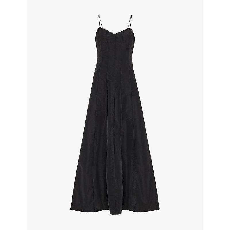 Laverne taffeta woven maxi dress