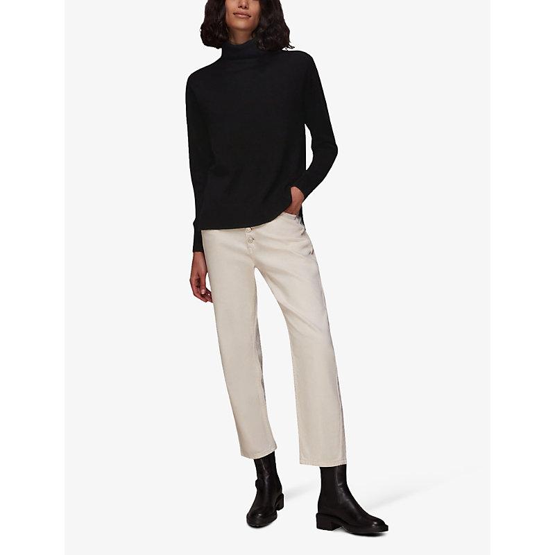 Roll-neck cashmere jumper