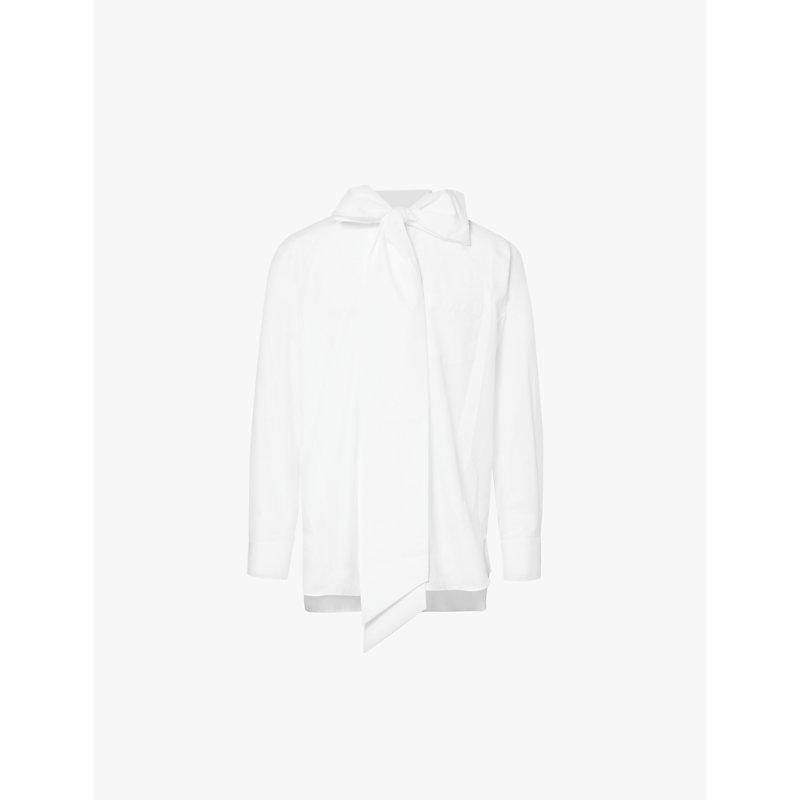 Easy long-sleeves regular-fit cotton-poplin shirt