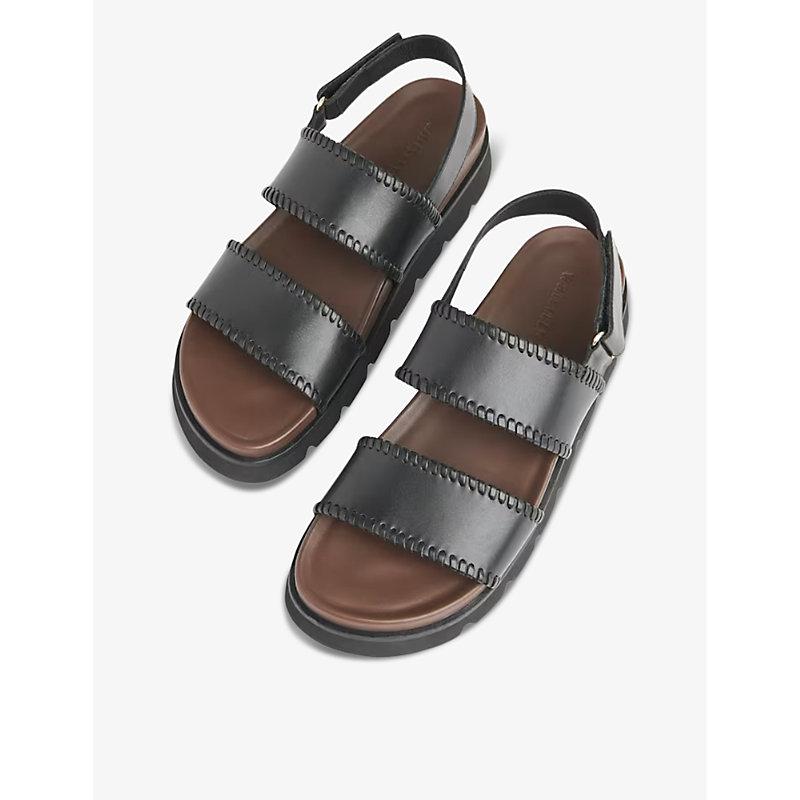 Ruben whipstitch leather sandals