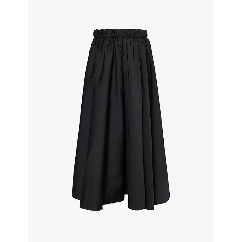 Genti woven midi skirt