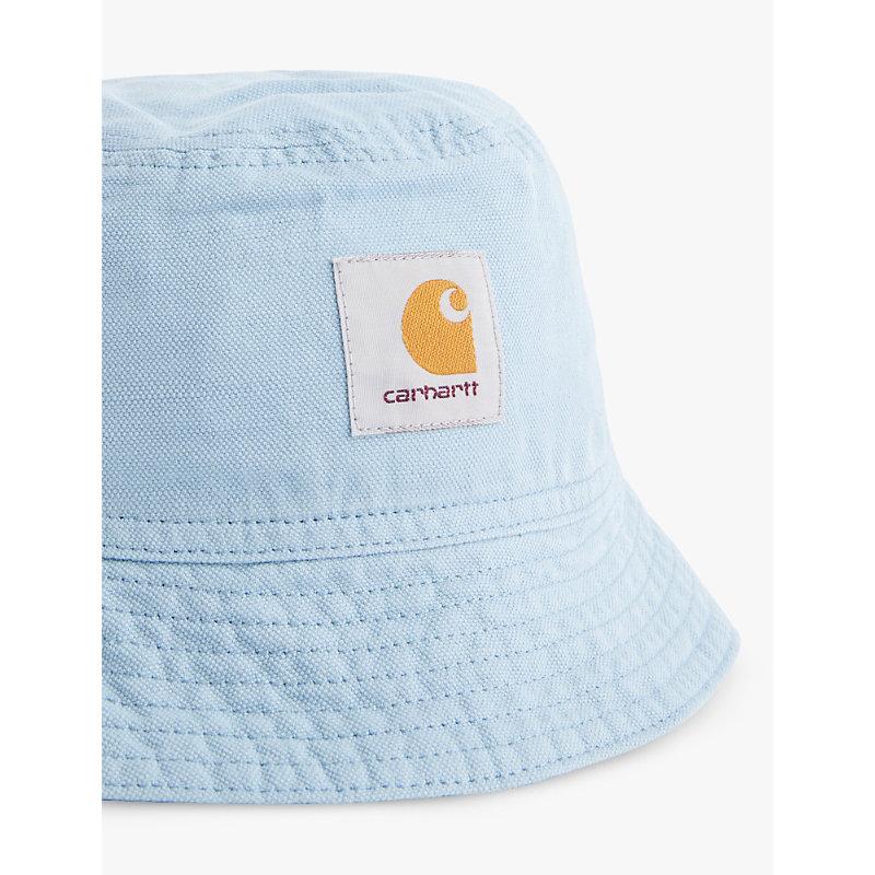 Walter logo-patch cotton and linen-blend bucket hat