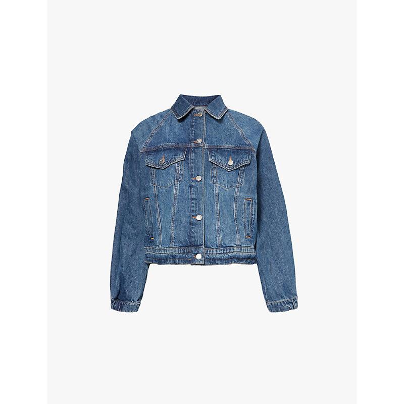 Amie zip-sleeve denim jacket