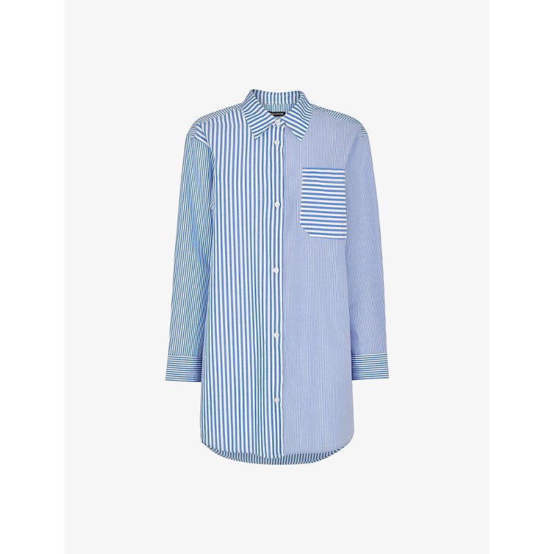 Millie stripe oversized cotton shirt