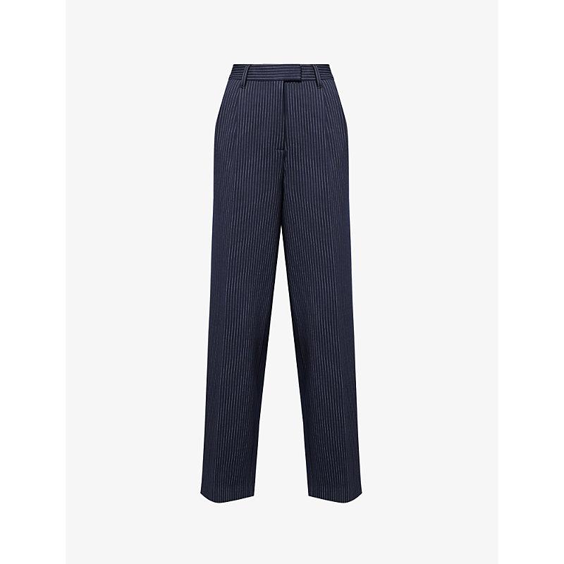 Marianne straight-leg mid-rise woven trousers