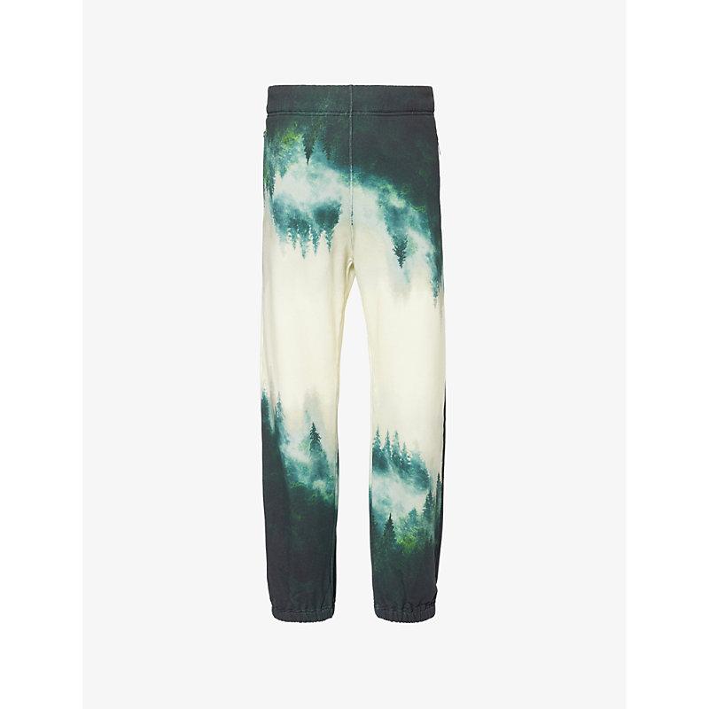 Twin Peaks graphic-print cotton jogging bottoms