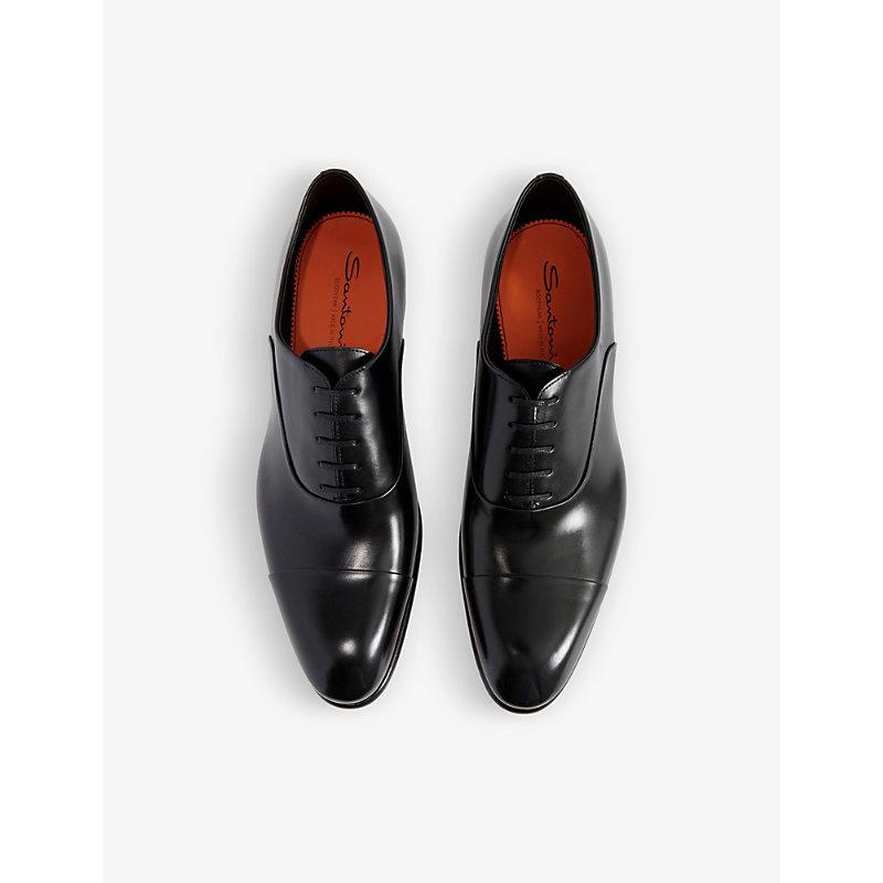 Carter cap-toe leather Oxford shoes