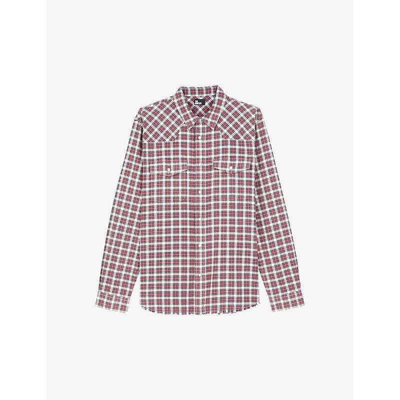 Checked regular-fit cotton shirt