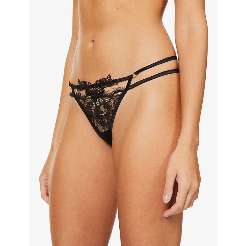 Lumi stretch-lace thong