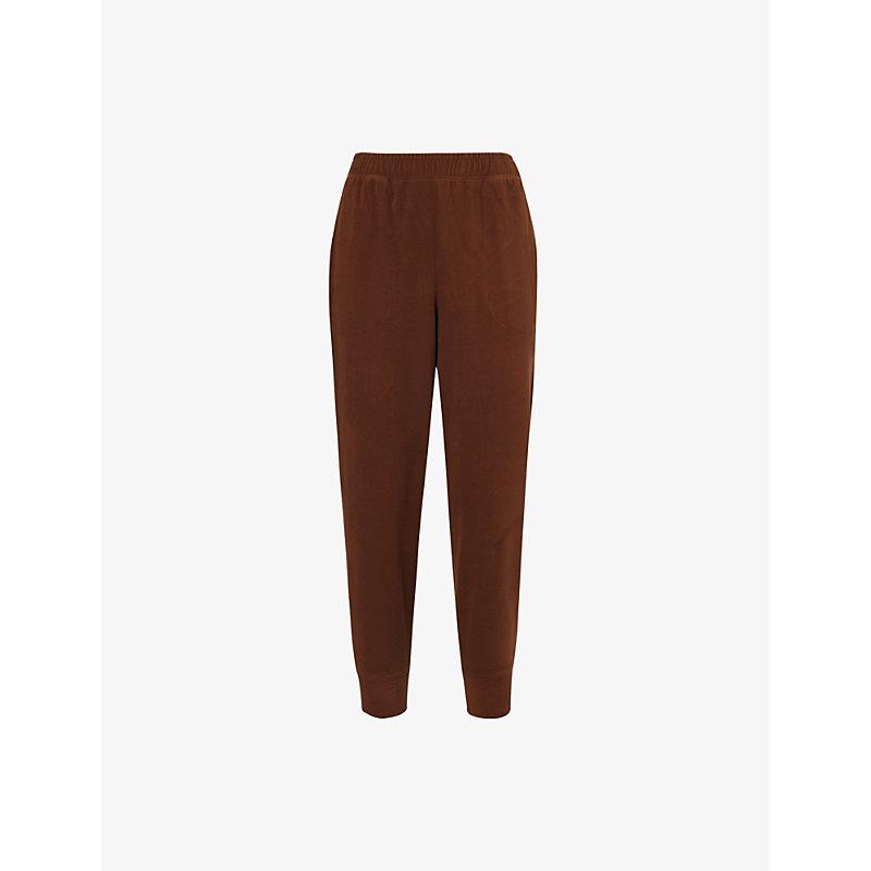 "Brushed 25"" slim-cuff stretch-woven jogging bottoms"