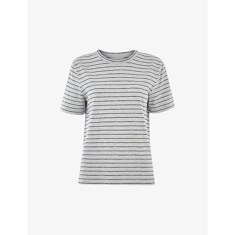 Emily Ultimate stripe-print short-sleeve cotton T-shirt