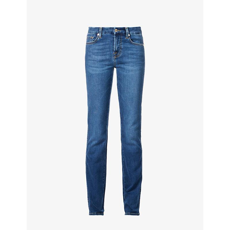 Kimmie straight-leg mid-rise stretch-denim jeans