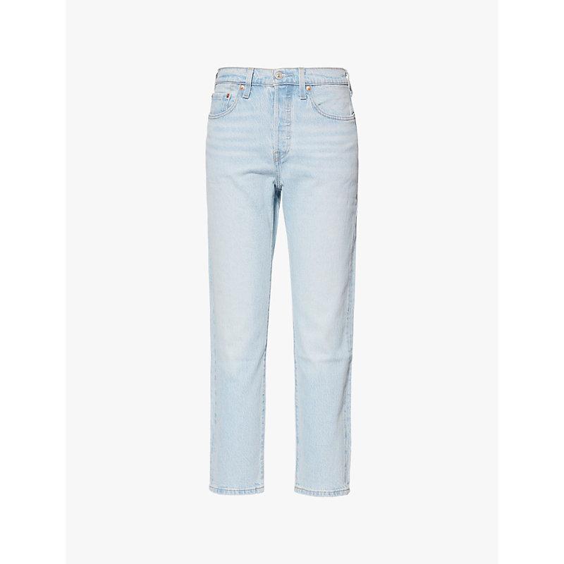 501 high-rise straight-leg denim jeans