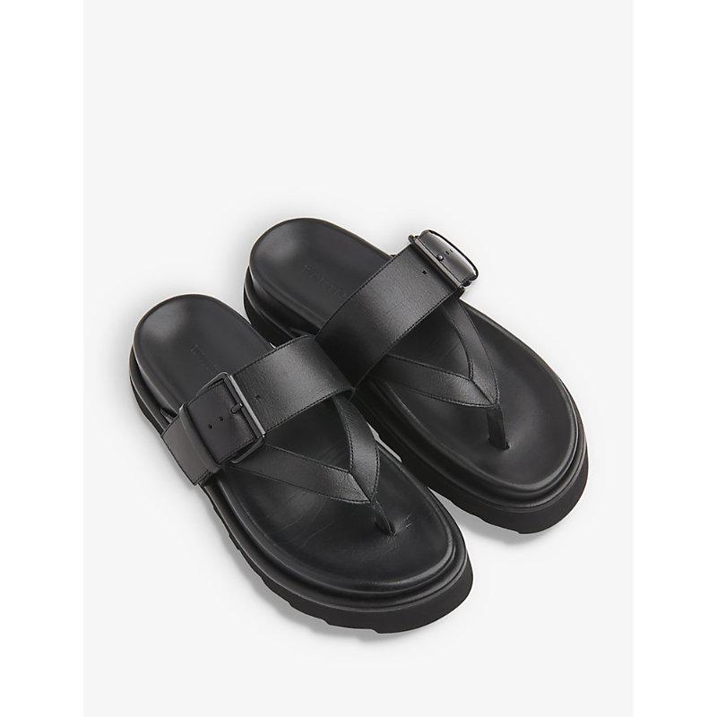 Sutton toe-post buckle leather sandals